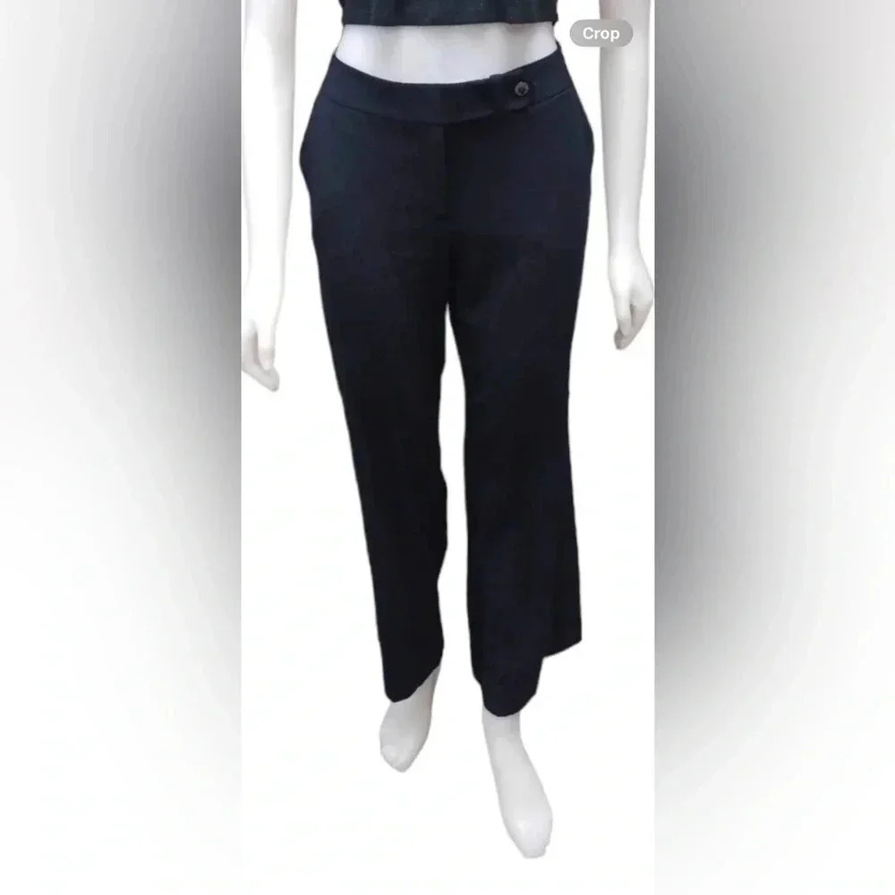 Calvin Klein Classic Fit Straight Leg Midnight Blue/ Black Dress Trousers Size 8
